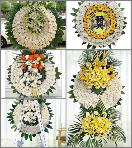 山东菏泽牡丹区黄堽镇沙堽集村花圈速递